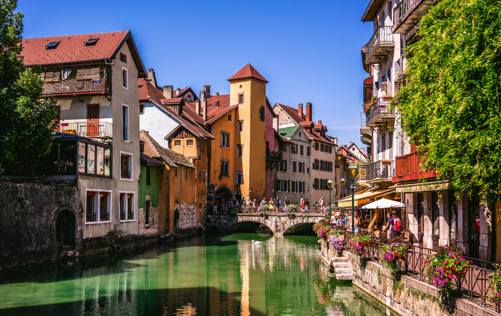 Alpenstadt Annecy im Südosten Frankreichs