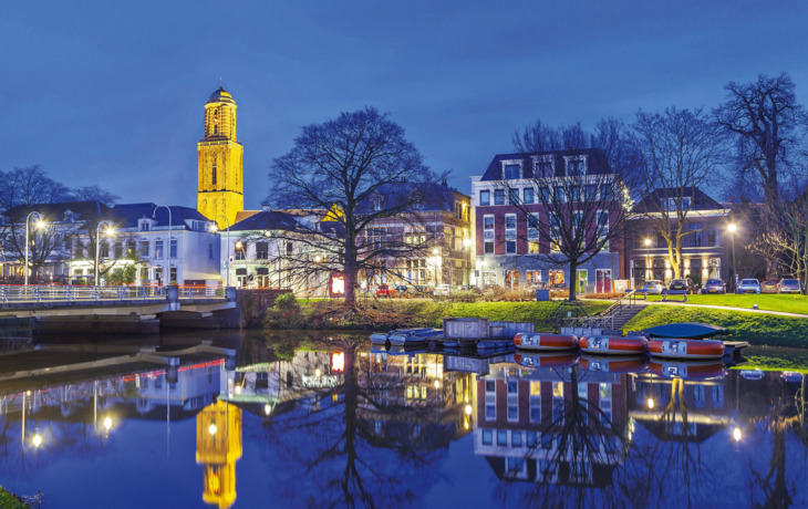 Zwolle am Abend,Niederlande