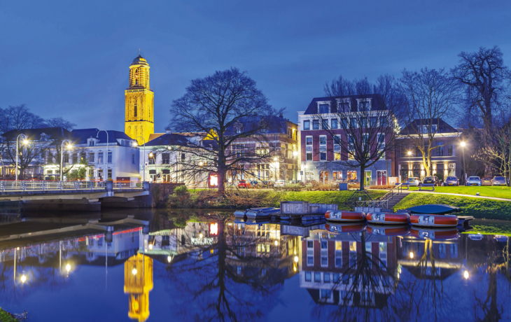 Zwolle am Abend,Niederlande