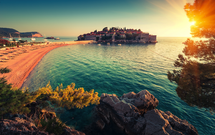 Sveti Stefan nahe Budva in Montenegro