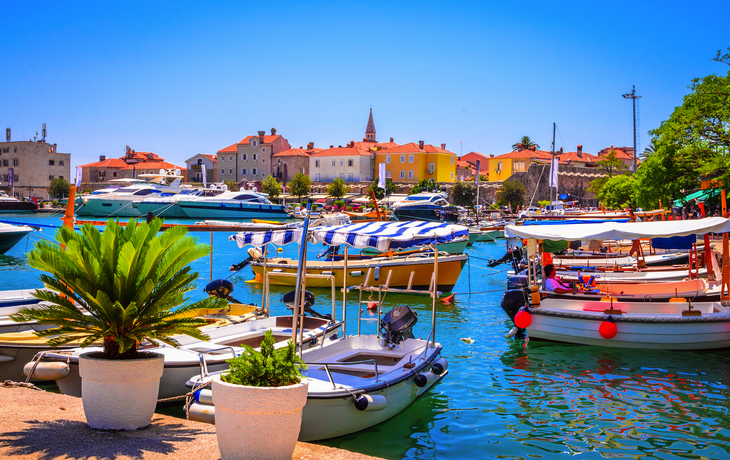 Hafen von Budva in Montenegro