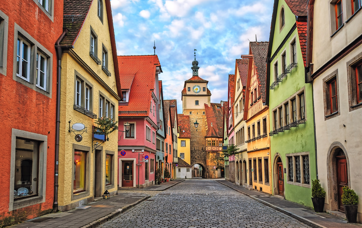 Rothenburg ob der Tauber in Bayern, Deutschland