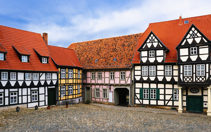 Fachwerkhäuser in der Quedlinburger Altstadt