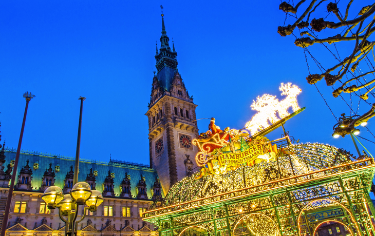 Hamburger Weihnachtsmarkt am Rathaus, Deutschland