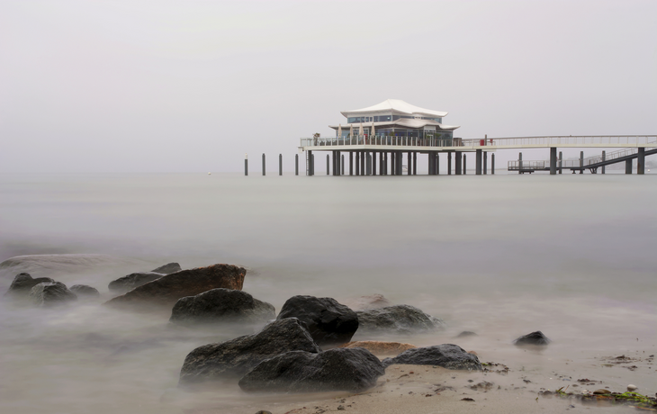 Teehaus am Timmendorfer Strand in Schleswig-Holstein, Deutschland