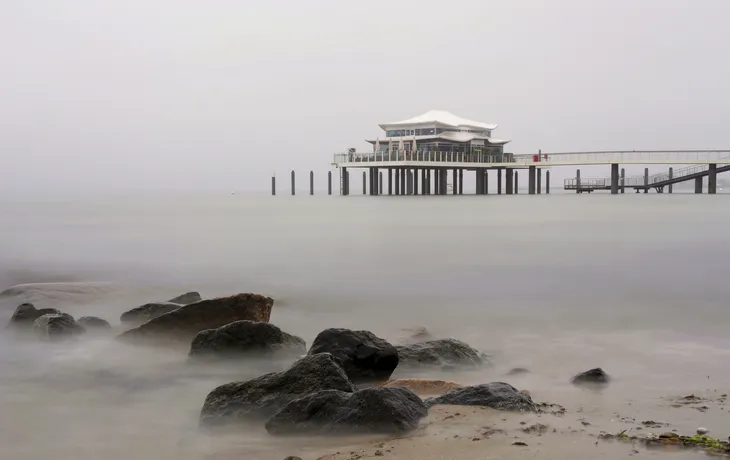 Teehaus am Timmendorfer Strand in Schleswig-Holstein, Deutschland