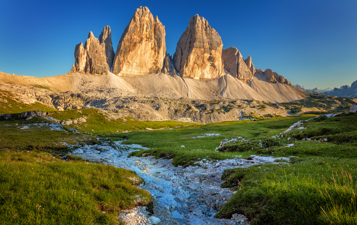 Drei Zinnen in den Sextner Dolomiten