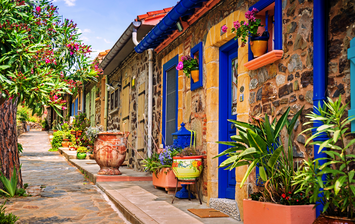 bunte Straßen von Collioure