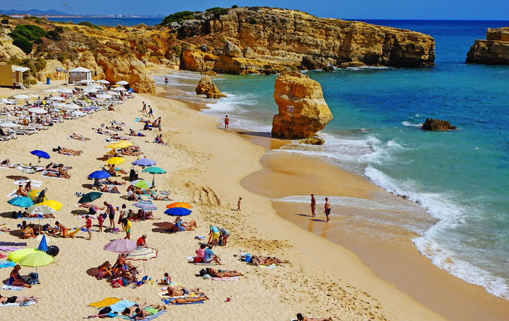 Praia São Rafael in Albufeira, Portugal