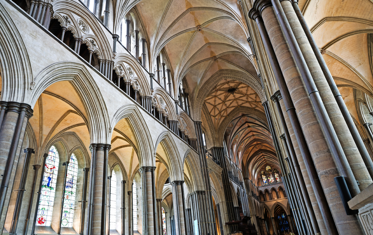 Kathedrale von Salisbury in der Grafschaft Wiltshire, Vereinigtes Königreich