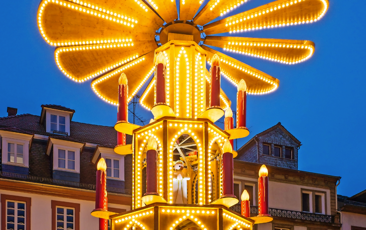 Weihnachtsmarkt in Heidelberg, Deutschland