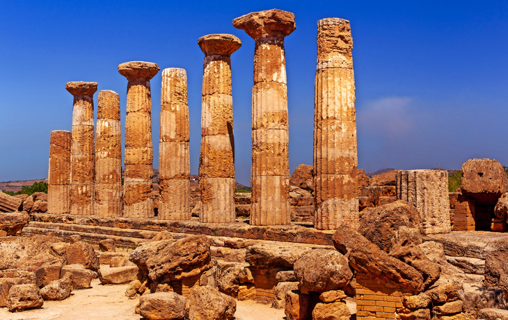 Valle dei Templi in Agrigent auf Sizilien