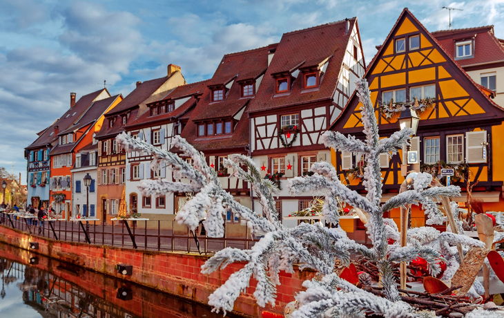 Weihnachtsmarkt in Colmar im Elsass, Frankreich