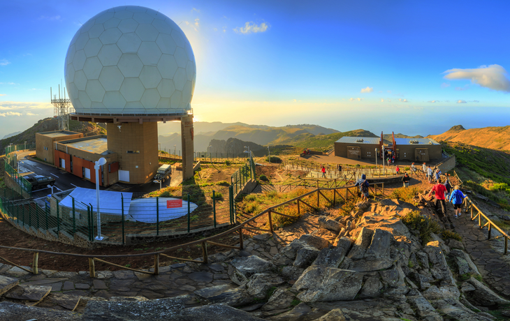 180-Grad-Panorama vom Gipfel des Pico do Areeiro,