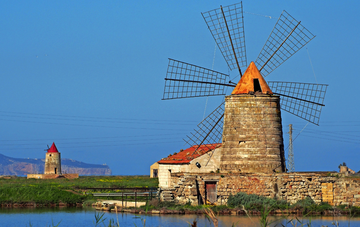 Salinen von Trapani auf Sizilien, Italien