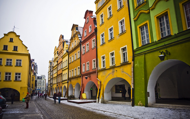 Jelenia Gora im Winter, Polen