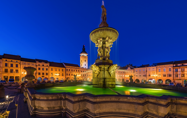 Samson-Brunnen in Ceske Budejovice