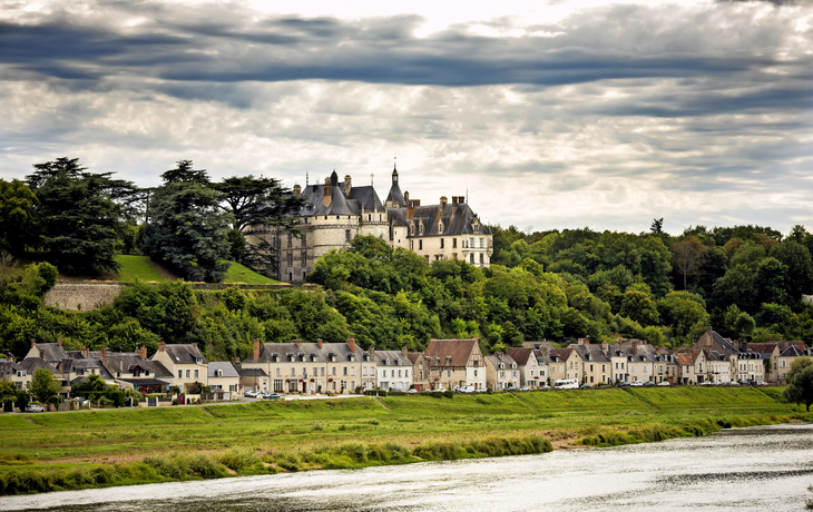 Château de Chaumont-sur-Loire, Frankreich. Diese Burg befindet sich im Loire-Tal, wurde im 10. Jahrhundert gegründet und wurde im 15. Jahrhundert wieder aufgebaut.
