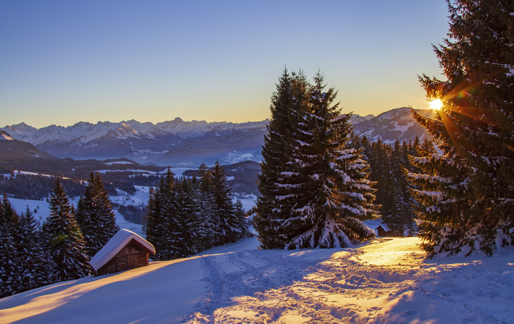Bad Hindelang im Allgäu nahe Oberstdorf, Deutschland