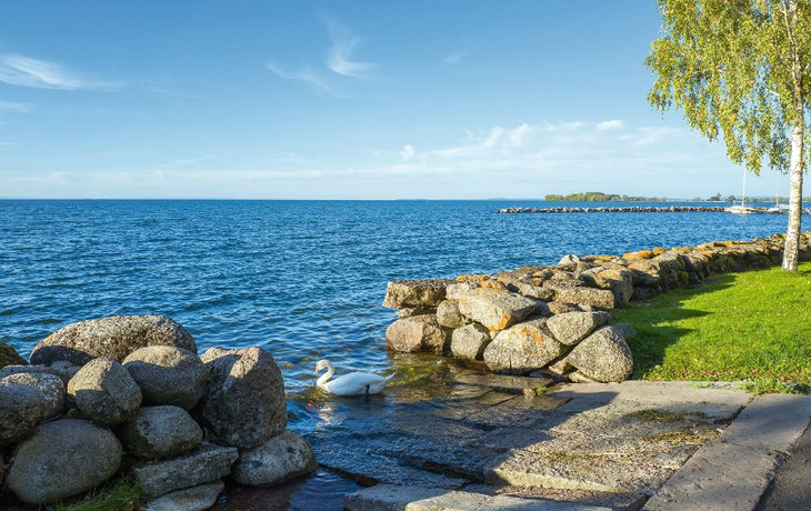 Vättern-See von Vadstena gesehen