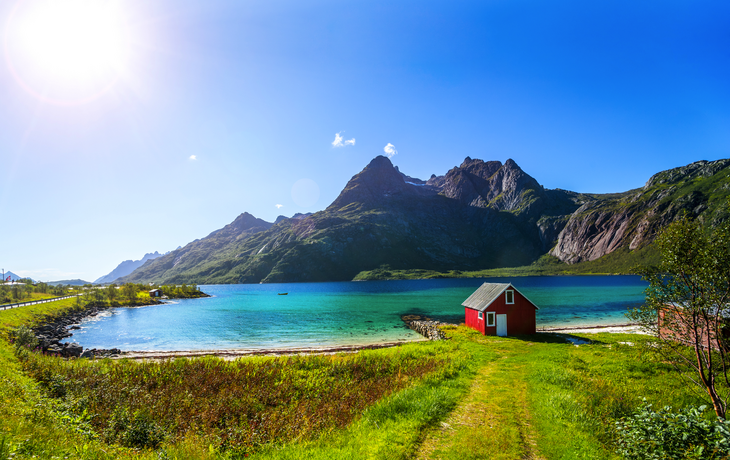 Trollfjord in den norwegischen Lofoten