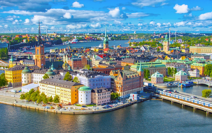 Gamla Stan: Stockholms alte Skyline der Stadt
