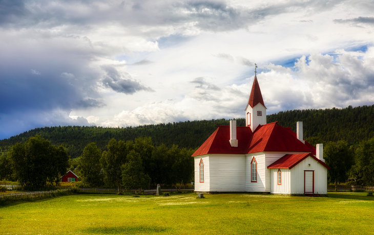Holzkirche Karasjok gamle kirke in Karasjok
