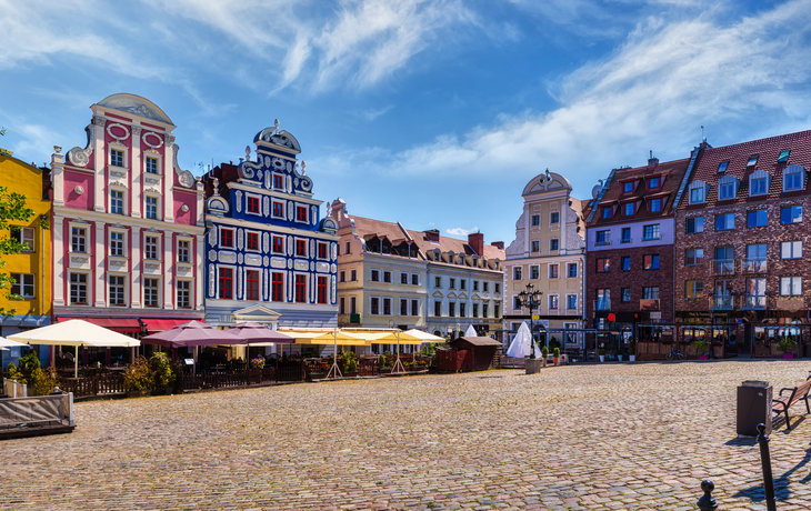 Heumarkt in der Altstadt von Stettin