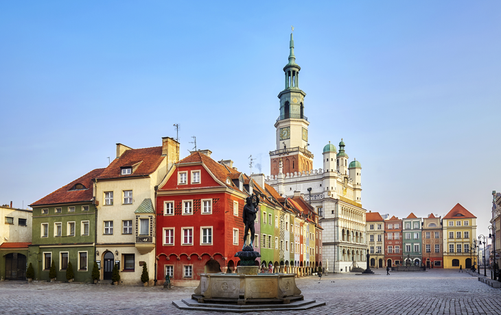 Marktplatz in der Altstadt von Posen, Polen