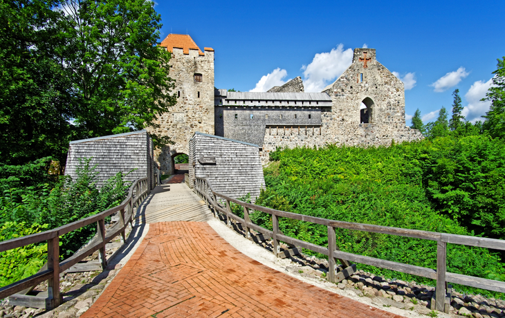 Burg der Livonischen Ordensbruderschaft von Sigulda, Lettland
