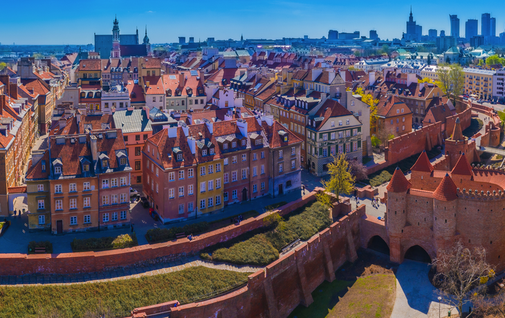 Panorama von Warschau