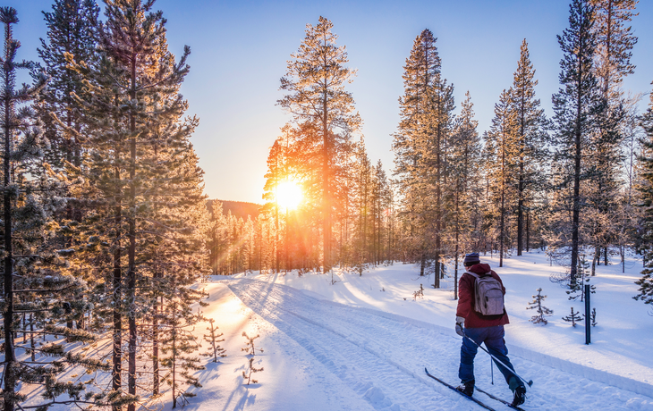 Langlaufen im Winterwunderland Skandinaviens