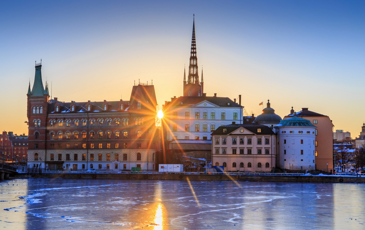Riddarholmen - Teil der historischen Altstadt (Gamla Stan) in Stockholm