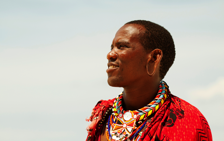Massai am Strand