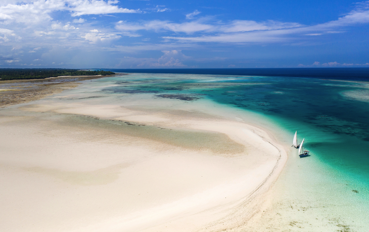 Sandbank auf der Insel Pemba