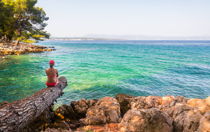 Strand in der Nähe von Malinska auf Krk