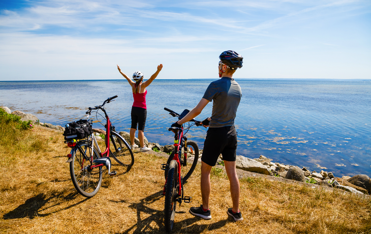 Radtour am Meer