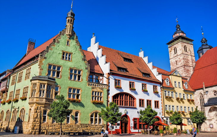 Schmalkalden, Rathaus und Georgskirche