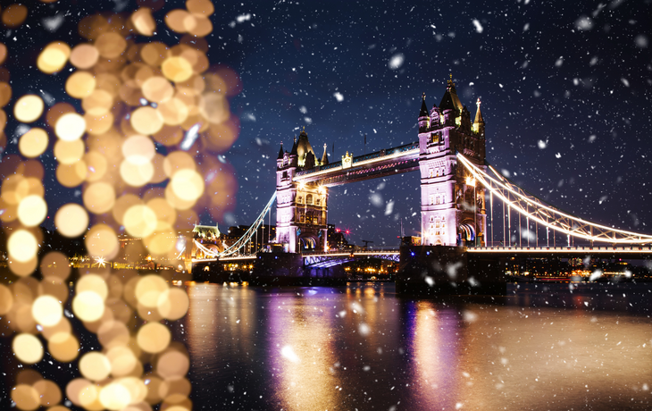 Schneefall in London