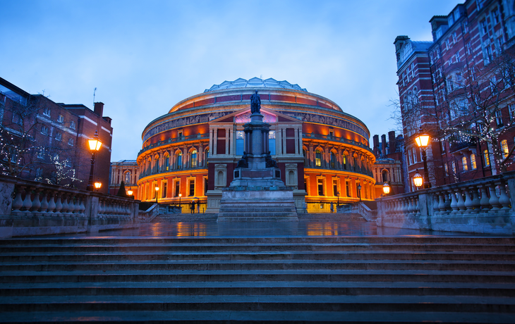 Konzerthaus Royal Albert Hall im Winter