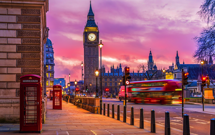Big Ben, Houses of Parliament und Westminster in London