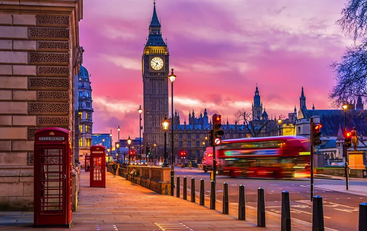 Big Ben, Houses of Parliament und Westminster in London
