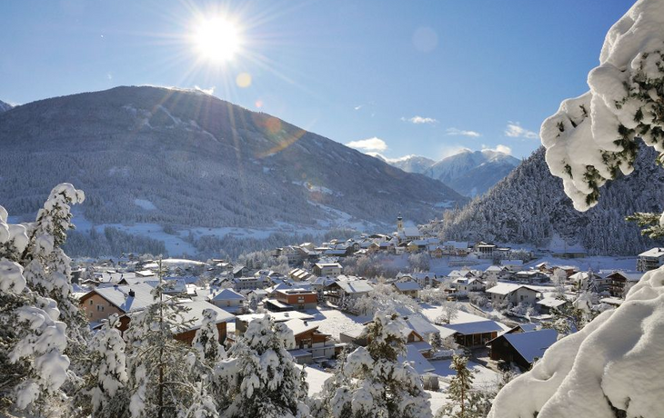 winterliches Arzl im Pitztal