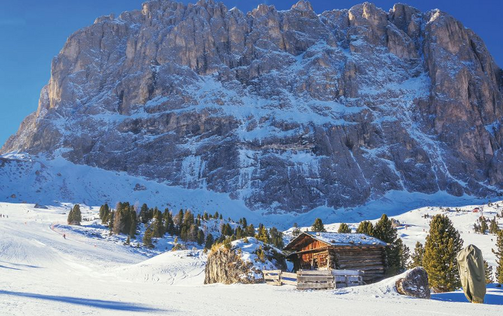 Skigebiet von Selva di Val Gardena,Italien