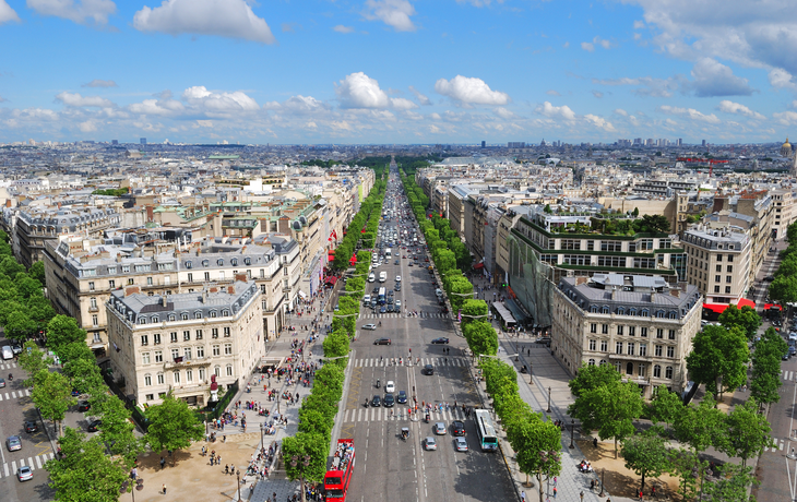 Champs Elysees in Paris