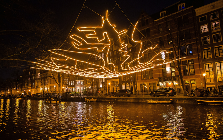 Lichtfestival in Amsterdam, Niederlande