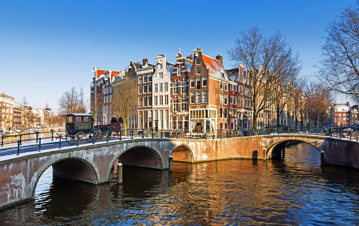 winterliches Amsterdam, Niederlande