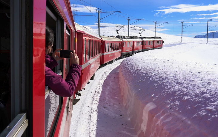 Rhätische Bahn im Val Poschiavo
