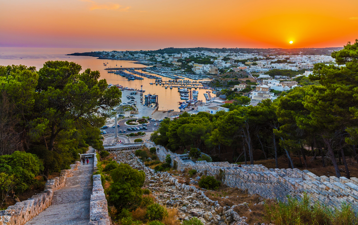 Panoramablick auf die Stadt Santa Maria di Leuca