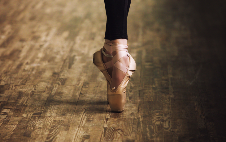 Ballerina-Füße